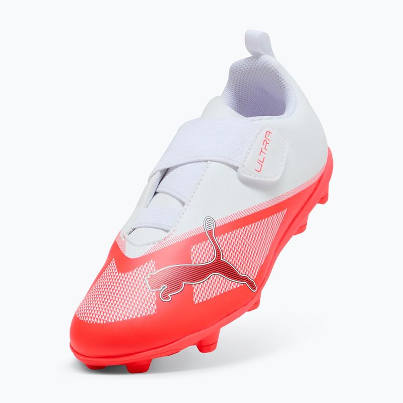 Футбольне взуття дитяче PUMA Ultra 7 Play V FG/AG RB Jr ultra red/puma black/puma white 4
