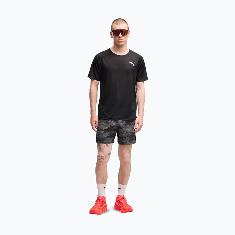 Шорти для бігу чоловічі PUMA Dreamrun 5" Brightstride AOP puma black 2