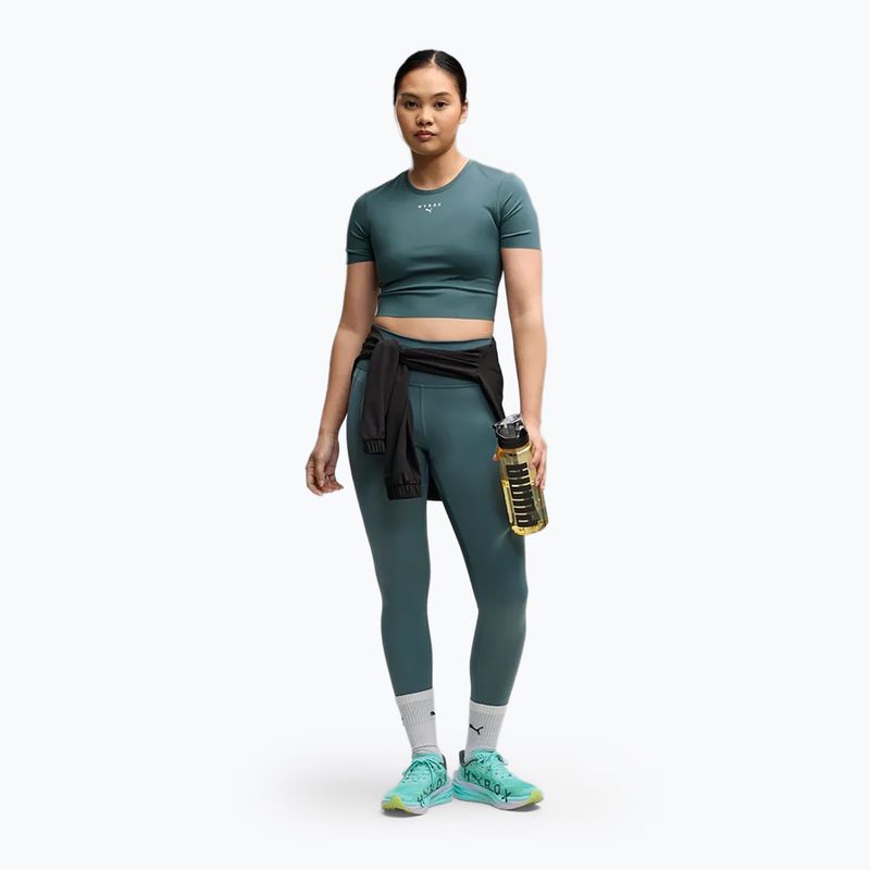 Футболка для тренувань жіноча Puma Hyrox Pwrmode Crop herb garden 2