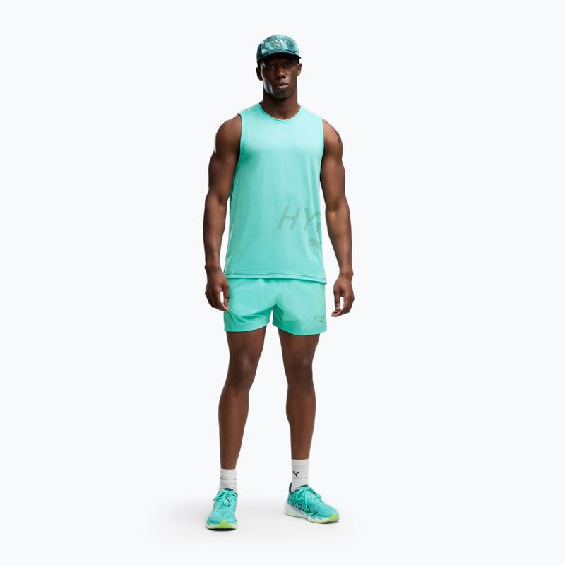Футболка для тренувань чоловіча Puma Hyrx Pwrmode Training Tank intense turquise 2