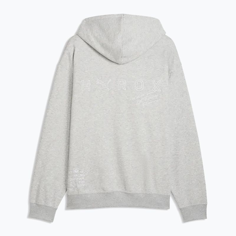 Чоловіча толстовка PUMA x HYROX Heavyweight Hoodie світло-сіра 5