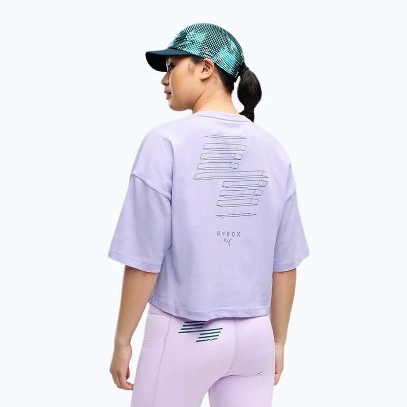 Футболка для тренувань жіноча Puma Hyrox Cropped Lifestyle light violet 3