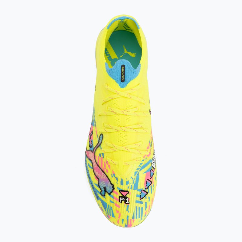 Кросівки для футболу PUMA Ultra Nitro 7 Ultimate Advanced Level FG puma white/blue glimmer/pink glimmer/yellow alert 5