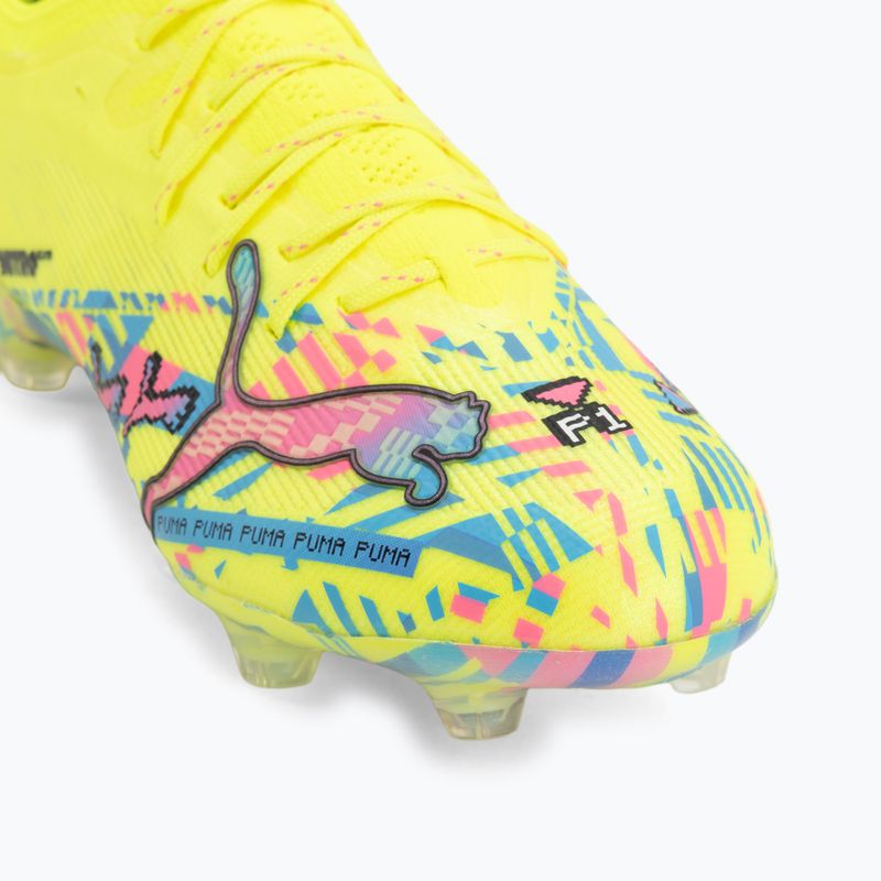 Кросівки для футболу PUMA Ultra Nitro 7 Ultimate Advanced Level FG puma white/blue glimmer/pink glimmer/yellow alert 7