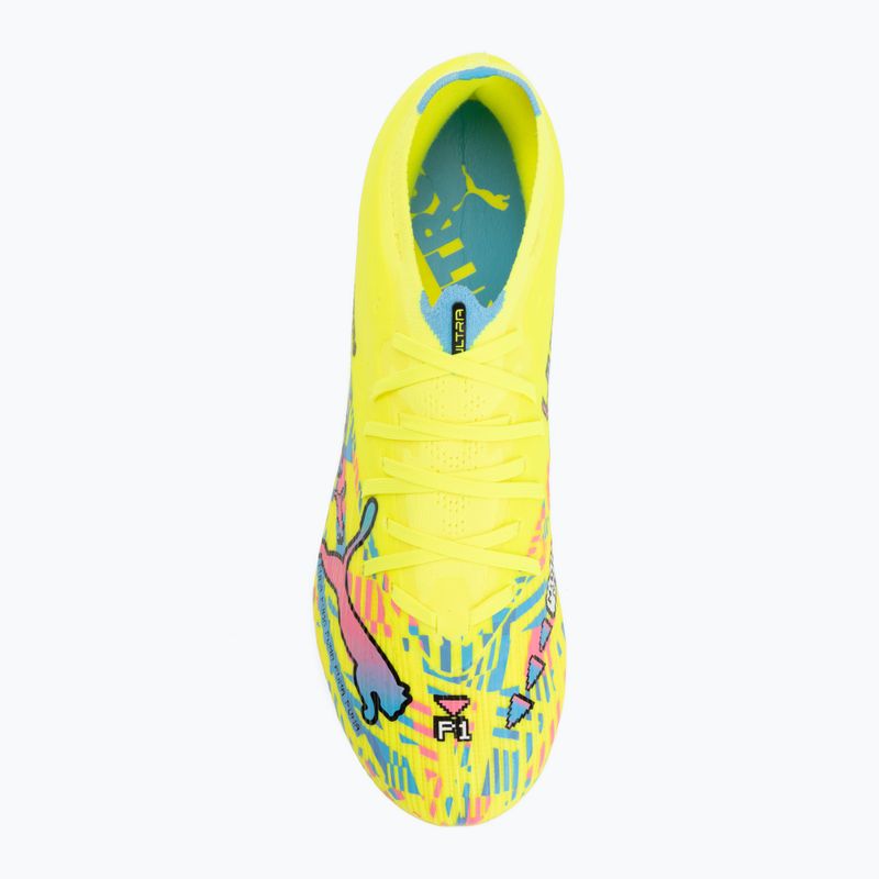 Кросівки для футболу PUMA Ultra Nitro 7 Match Advanced Level FG/AG puma white/blue glimmer/pink glimmer/yellow alert 5