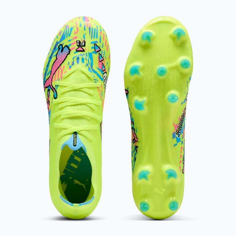 Кросівки для футболу PUMA Ultra Nitro 7 Match Advanced Level FG/AG puma white/blue glimmer/pink glimmer/yellow alert 3