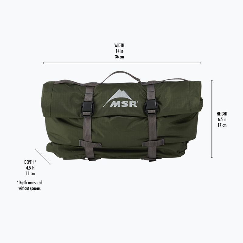 Намет трекінговий 1-місний MSR Hubba Hubba Bikepack 1 green 15