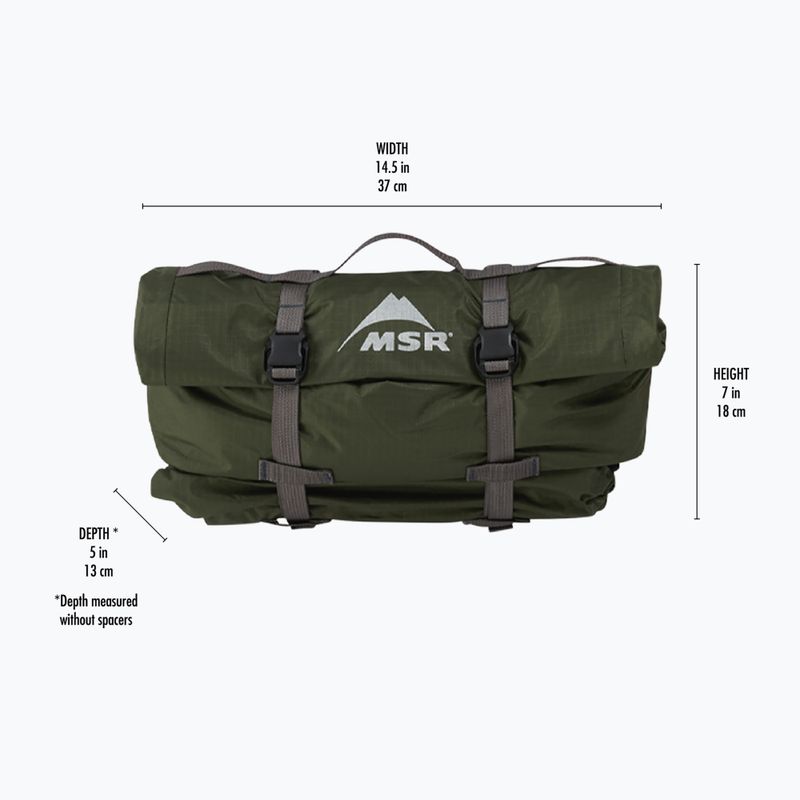 Намет трекінговий 2-місний MSR Hubba Hubba Bikepack 2 green 16