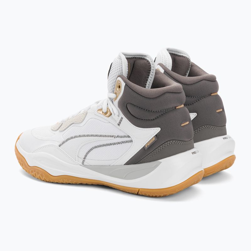 Кросівки для баскетболу чоловічі PUMA Playmaker Pro Mid Trophies ash gray/cast iron/puma gold 3