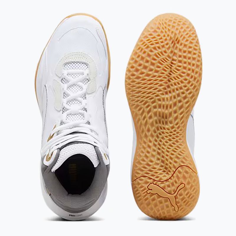 Кросівки для баскетболу чоловічі PUMA Playmaker Pro Mid Trophies ash gray/cast iron/puma gold 11