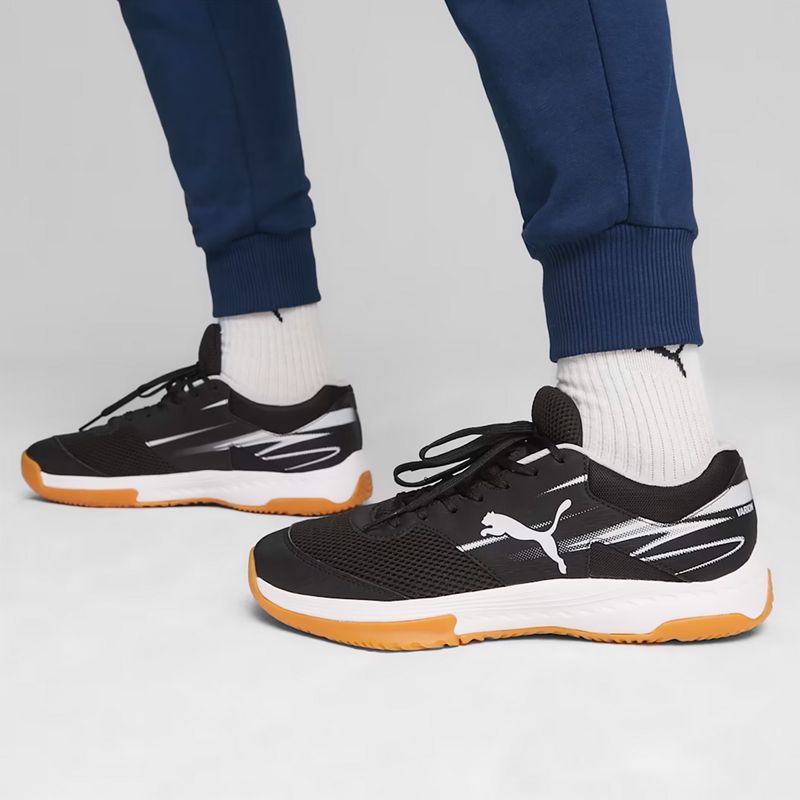 Кросівки для закритих приміщень чоловічі PUMA Varion II puma black/cool light gray/yellow blaze/gum 8