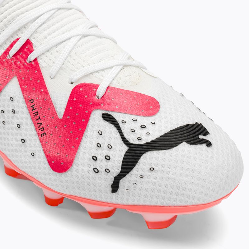 Футбольні бутси чоловічі PUMA Future Pro Fg/Ag puma white/puma black/fire orchid 9