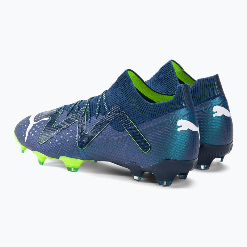 Футбольні бутси чоловічі PUMA Ultimate Fg/Ag persian blue/puma white/pro green 3