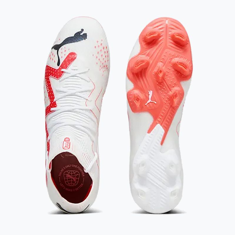 Футбольні бутси чоловічі PUMA Ultimate Fg/Ag puma white/puma black/fire orchid 16