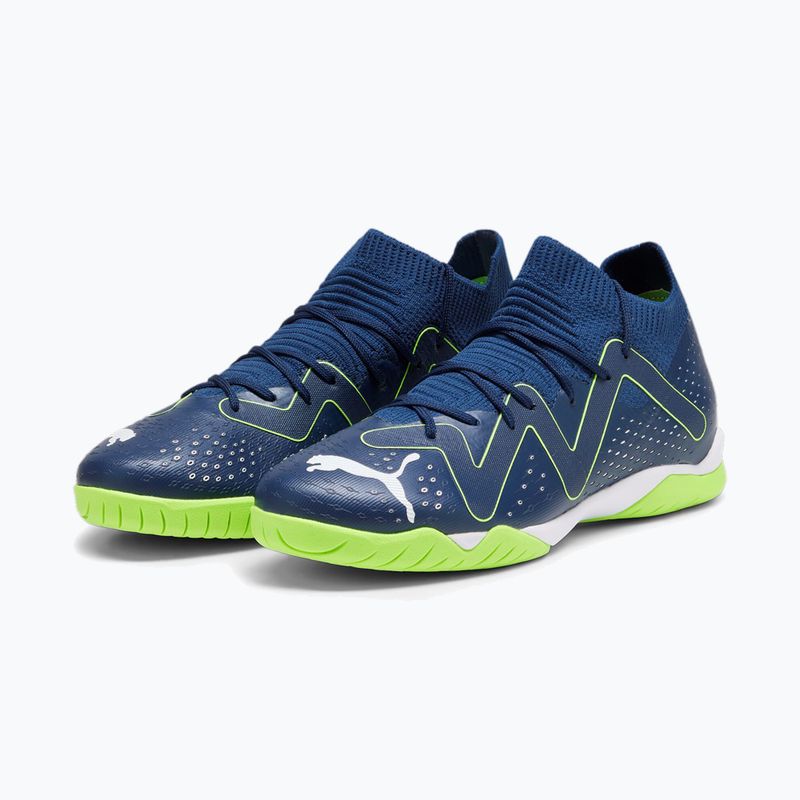 Футбольні бутси дитячі PUMA Match It + Mid Jr persian blue/puma white/ultra green 7