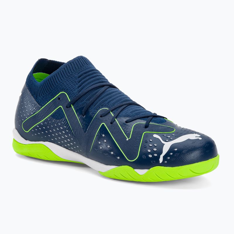 Футбольні бутси дитячі PUMA Match It + Mid Jr persian blue/puma white/ultra green