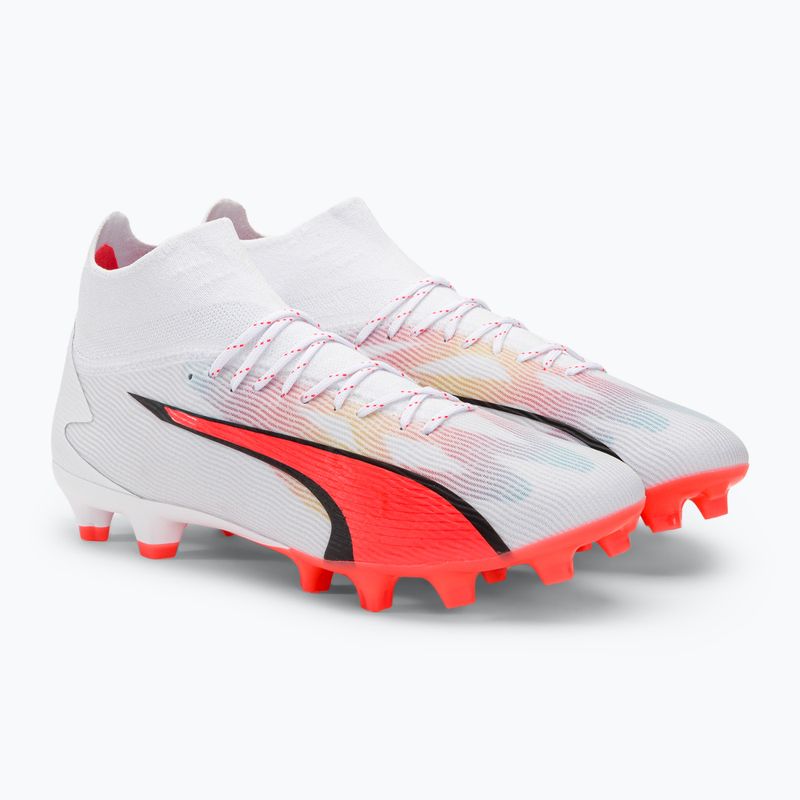 Футбольні бутси чоловічі PUMA Ultra Pro Fg/Ag puma white/puma black/fire orchid 4