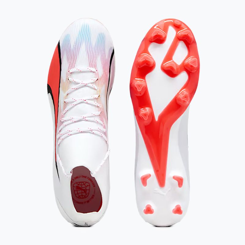 Футбольні бутси чоловічі PUMA Ultra Pro Fg/Ag puma white/puma black/fire orchid 14