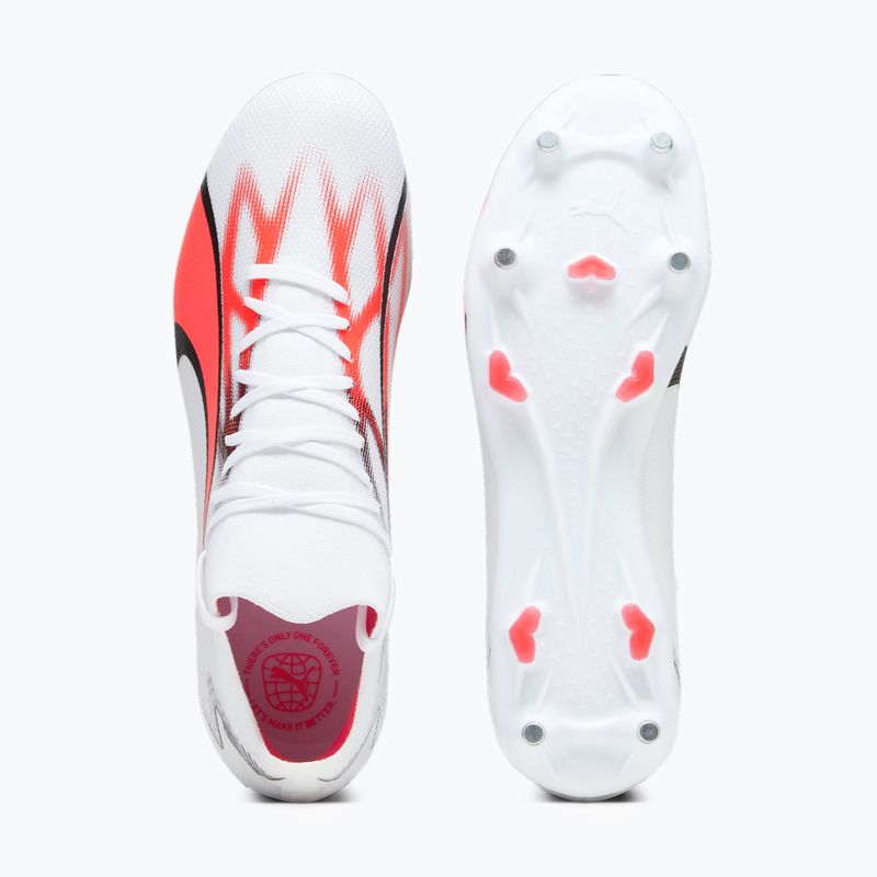 Футбольні бутси чоловічі PUMA Ultra Match MxSg puma white/puma black/fire orchid 15