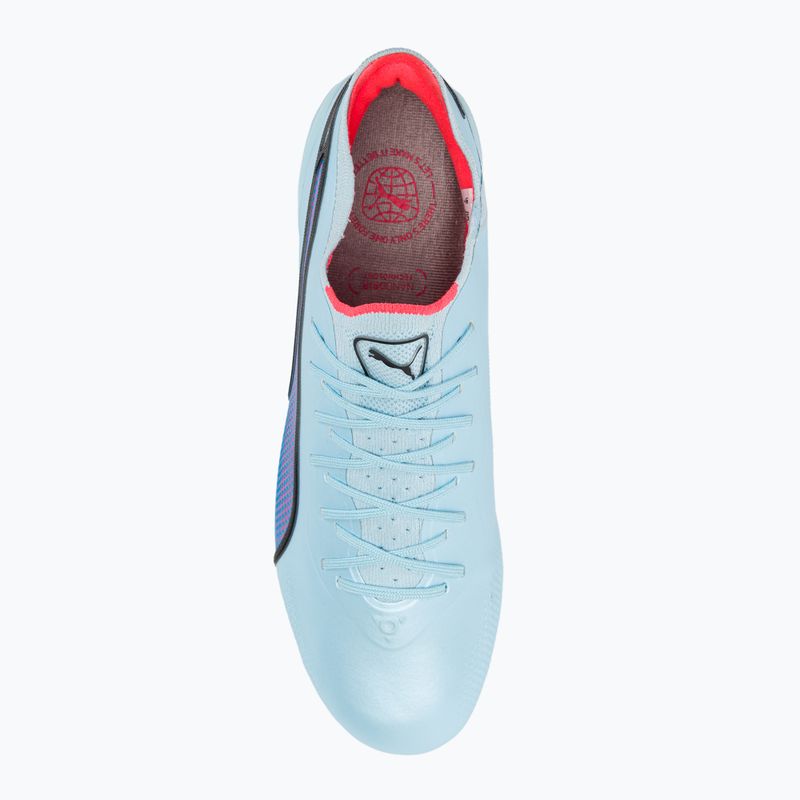 Футбольні бутси чоловічі PUMA King Ultimate Fg/Ag silver sky/puma black/fire orchid 6