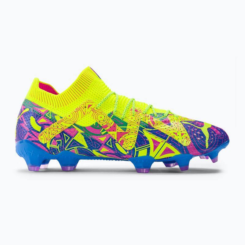 Футбольні бутси чоловічі PUMA Future Ultimate Energy Fg/Ag ultra blue/yellow alert/luminous pink 2