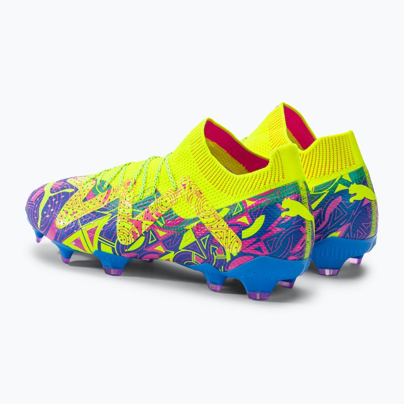 Футбольні бутси чоловічі PUMA Future Ultimate Energy Fg/Ag ultra blue/yellow alert/luminous pink 3