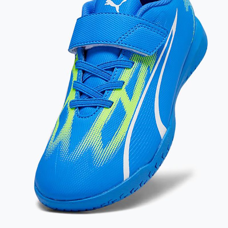 Футбольні бутси дитячі PUMA Ultra Play It V Jr ultra blue/puma white/pro green 12