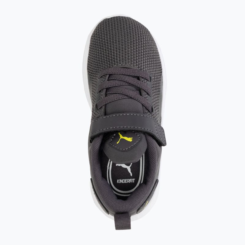 Кросівки дитячі PUMA Flyer Runner V Inf dark coal/puma/black/lime smash 5