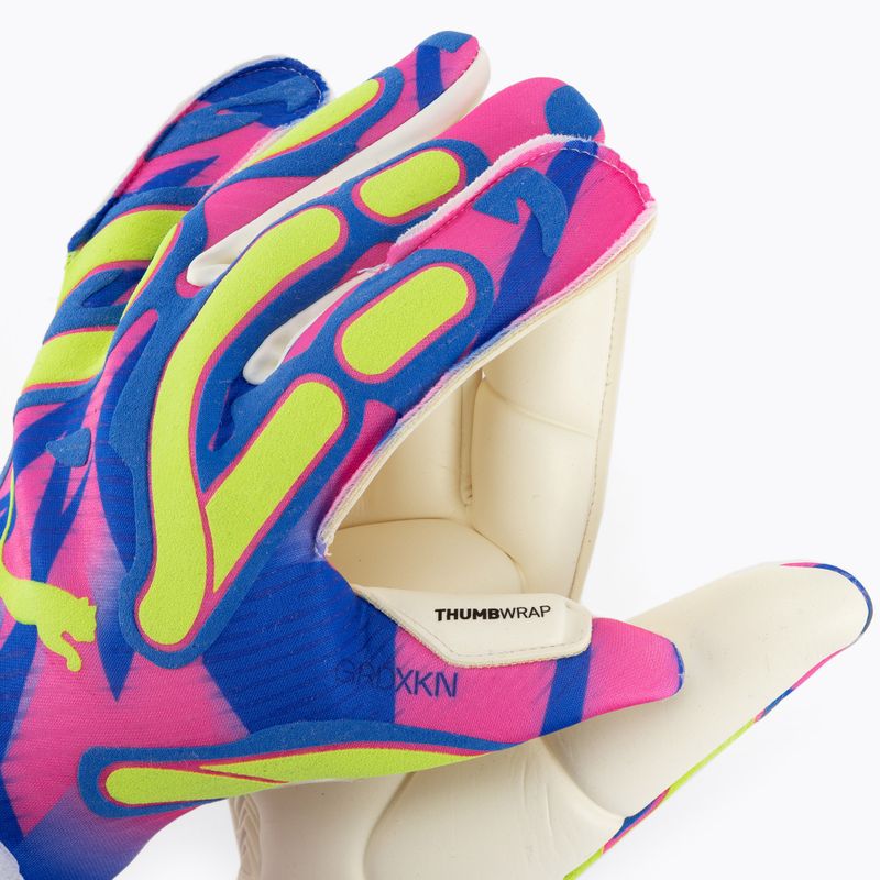 Рукавиці воротарські PUMA Ultra Ultimate Energy Hybrid ultra blue/yellow alert/luminous pink 3