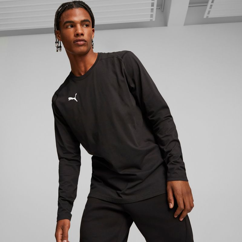 Лонгслів баскетбольний чоловічий PUMA Hoops Team Drycell LS Tee puma black 3