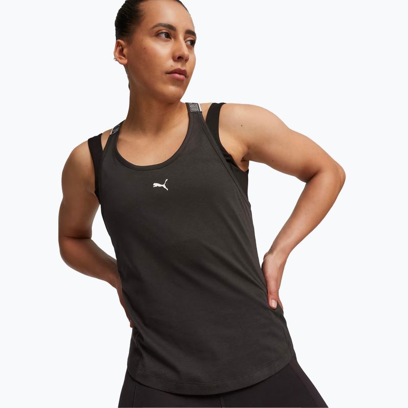 Футболка для тренувань жіноча PUMA Strong Tank puma black 3