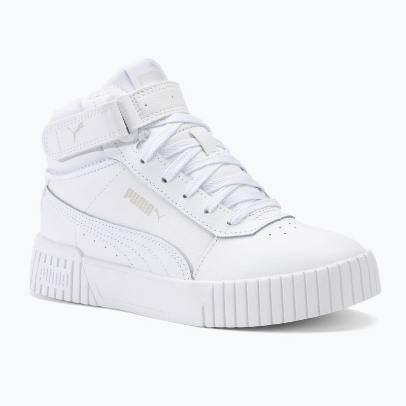 Кросівки дитячі PUMA Carina 2.0 Mid Fur puma white/sedate gray