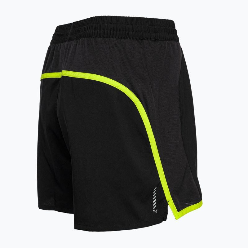 Штани для бігу жіночі PUMA Run Favorite Velocity 5" puma black/with lime pow 5