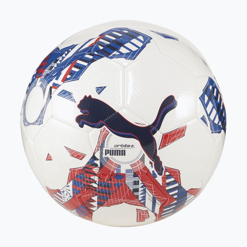 М'яч футбольний PUMA Orbita 6 FanwearCapsule MS puma white/puma team royal/puma red розмір 4 4
