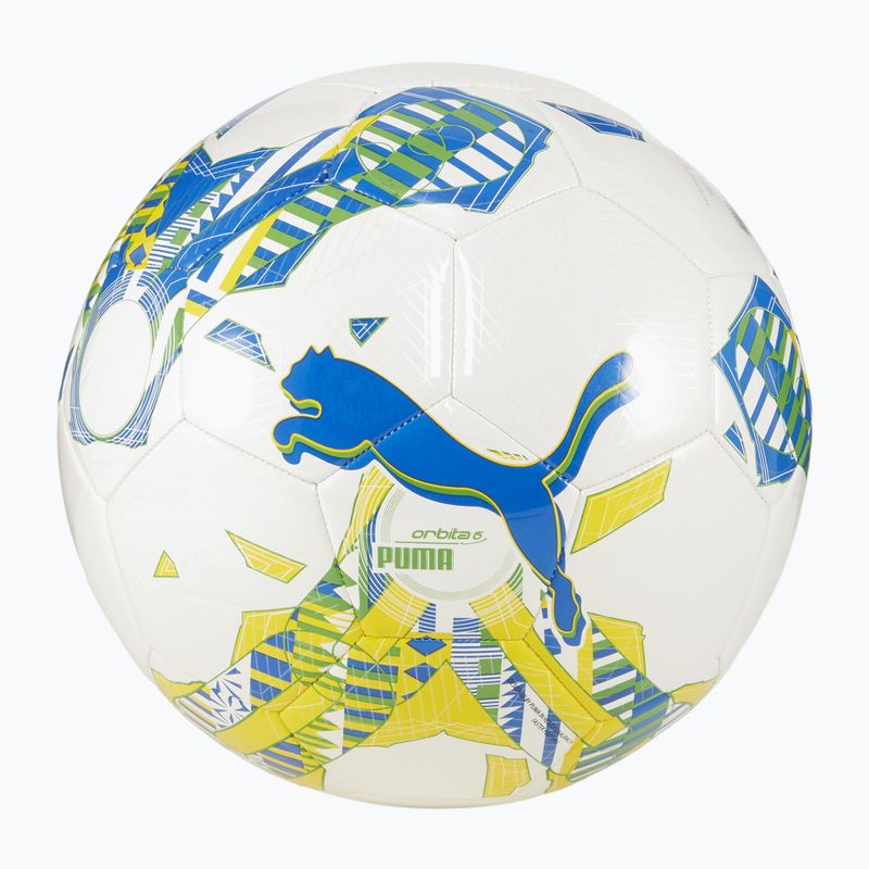 М'яч футбольний PUMA Orbita 6 FanwearCapsule MS puma white/pele yellow/puma green розмір 5 4