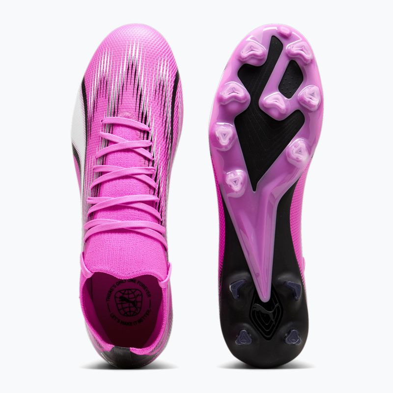 Бутси футбольні PUMA Ultra Match FG/AG poison pink/puma white/puma black 11