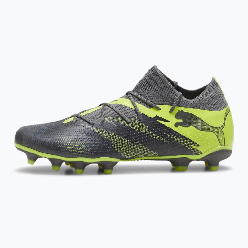Футбольні бутси PUMA Future 7 Match Rush FG/AG темно-сірі / прохолодні темно-сірі / електричний лайм 8