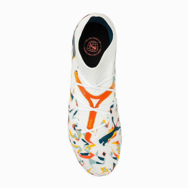 Футбольні бутси PUMA Future 7 Match Creativity FG/AG white/ocean tropic/turquoise surf/hot heat/sunstream 5