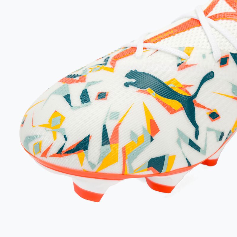 Футбольні бутси PUMA Future 7 Match Creativity FG/AG white/ocean tropic/turquoise surf/hot heat/sunstream 7