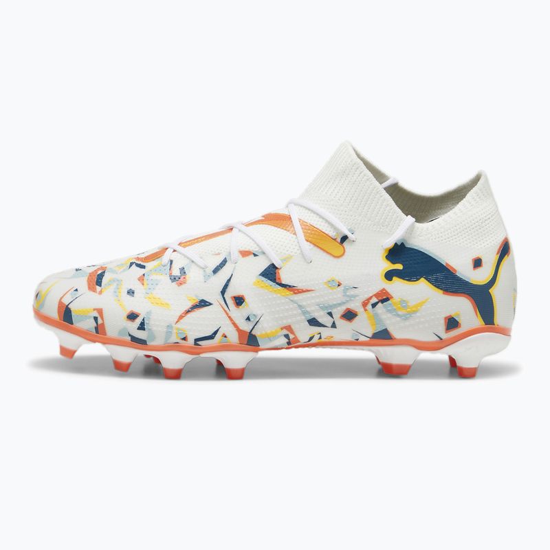 Футбольні бутси PUMA Future 7 Match Creativity FG/AG white/ocean tropic/turquoise surf/hot heat/sunstream 8