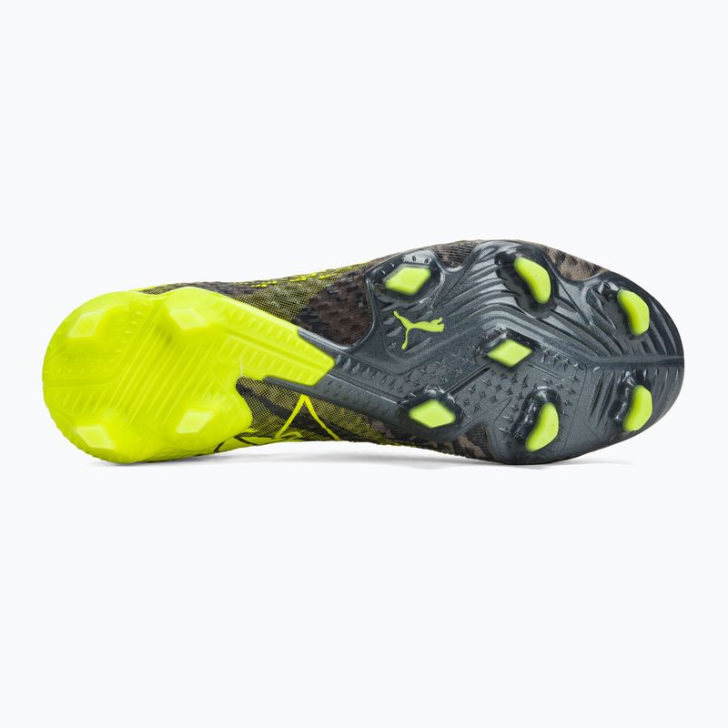 Футбольні бутси PUMA Future 7 Ultimate Rush FG/AG темно-сірі / прохолодні темно-сірі / електричний лайм 4