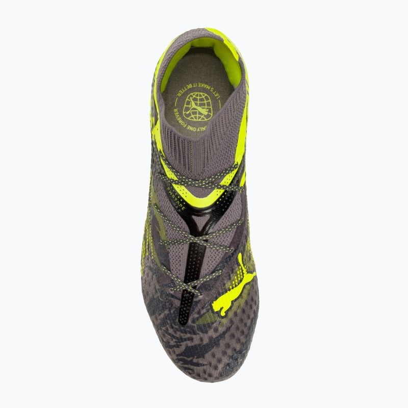 Футбольні бутси PUMA Future 7 Ultimate Rush FG/AG темно-сірі / прохолодні темно-сірі / електричний лайм 5