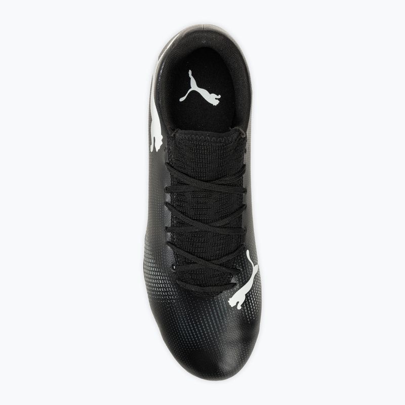 PUMA Future 7 Play FG/AG футбольні бутси пума чорні / пума білі 5