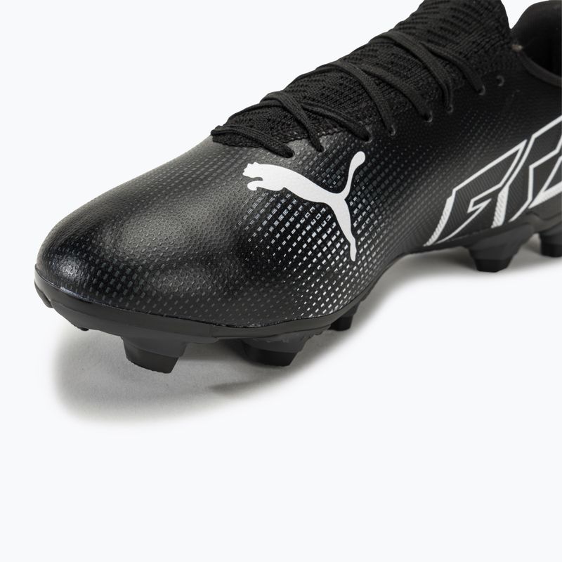 PUMA Future 7 Play FG/AG футбольні бутси пума чорні / пума білі 7