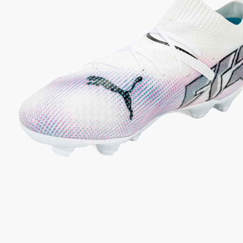 Дитячі футбольні бутси PUMA Future 7 Pro FG/AG Jr білі / чорні / отруйно-рожеві 7