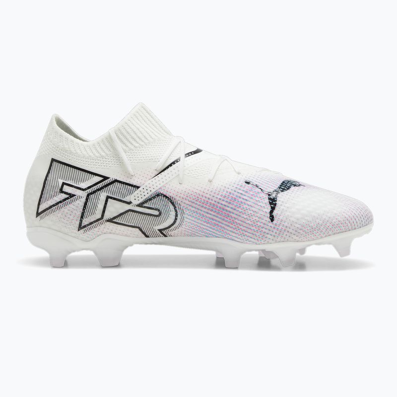 Дитячі футбольні бутси PUMA Future 7 Pro FG/AG Jr білі / чорні / отруйно-рожеві 9