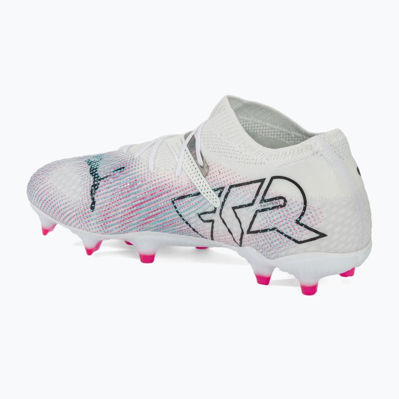 Футбольні бутси PUMA Future 7 Pro+ FG/AG пума білі / пума чорні / отруйно-рожеві 3