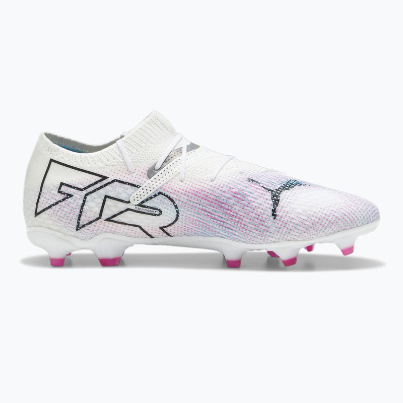 Футбольні бутси PUMA Future 7 Pro+ FG/AG пума білі / пума чорні / отруйно-рожеві 9
