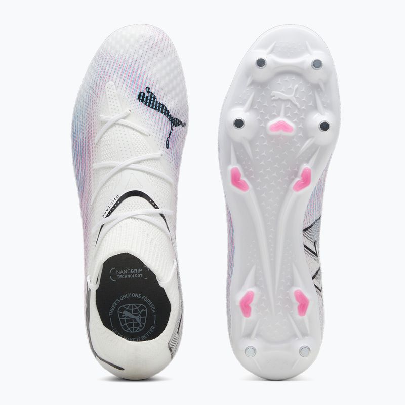 Футбольні бутси PUMA Future 7 Pro MxSG пума біла / пума чорна / отруйно-рожева 11