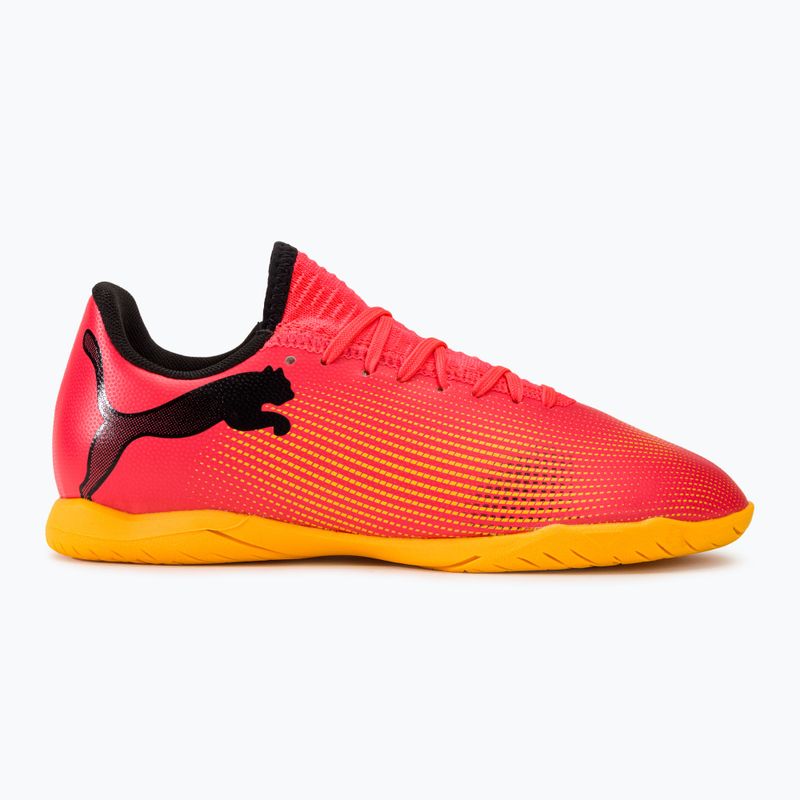 Бутси футбольні дитячі PUMA Future 7 Play IT sunset glow/puma black/sun stream 2